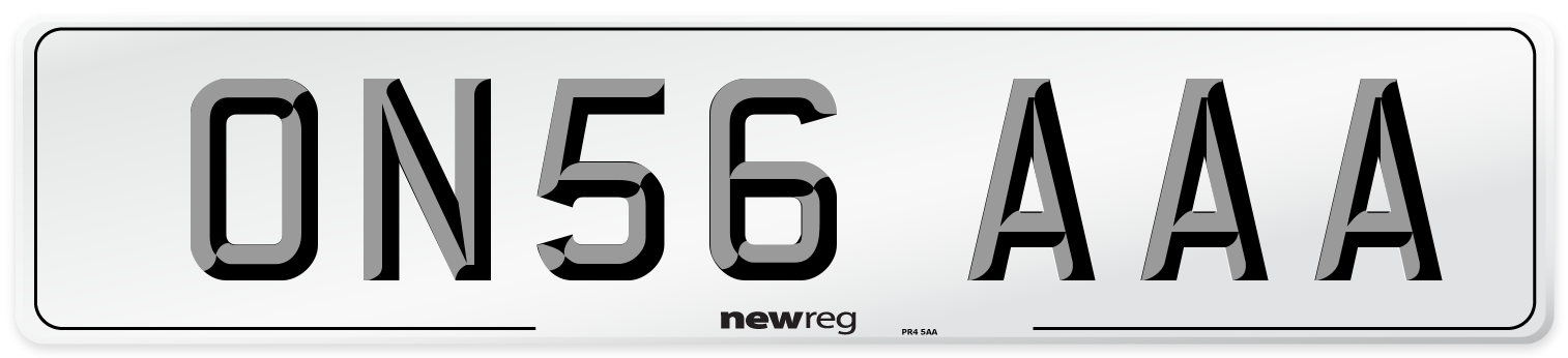 ON56 AAA Number Plate from New Reg